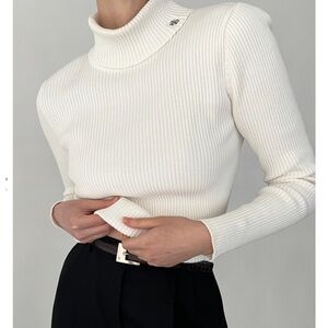 Lauren Ralph Lauren Cream Turtleneck Sweater